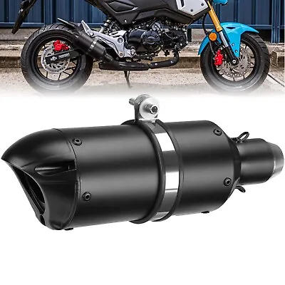 Upgrade 51mm Motorcycle Exhaust Pipe Tip Slip-on Muffler Pipe Universal For Grom • $27.69