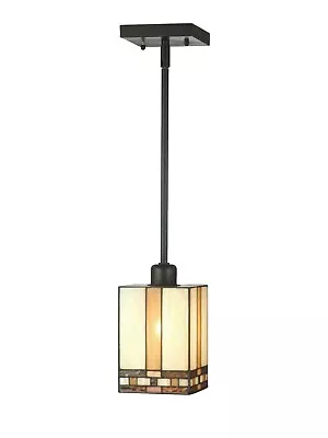 STH11006-P91-DALE TIFFANY Chatfield Mission Tiffany Mini Pendant(4.5 X4.5”x45) • $59.99