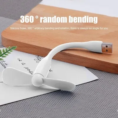 Mini Fan For Power Bank Notebook Computer Travel Cooling Mobile Phone USB Fans • £4.15