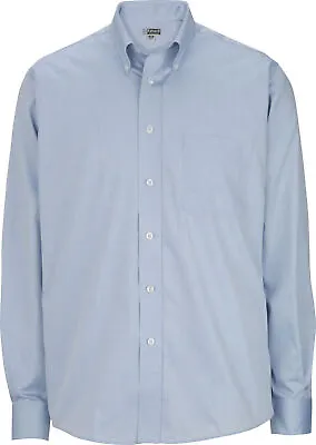 Edwards Mens Oxford Wrinkle-Free Button-Down Collar Dress Shirt - 1976 • $14.99