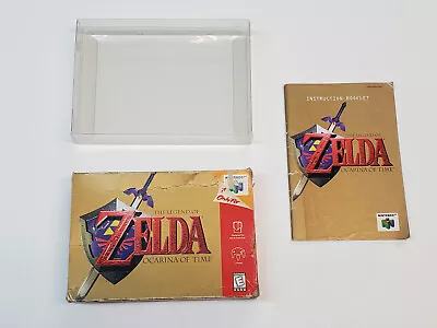 The Legend Of Zelda Ocarina Of Time Original Nintendo 64 Box&Manual Only*Damages • $58.45