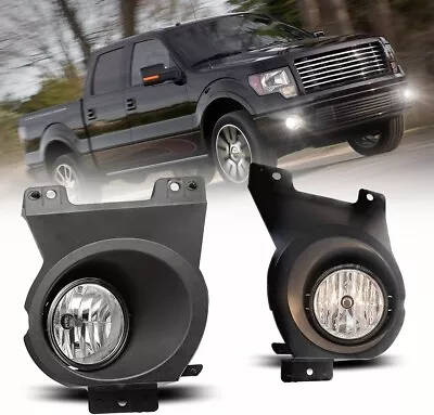 Pair Fit 2009 2010 Ford F-150 Fog Lights Clear Bumper Driving Lamps Replacement • $52.99