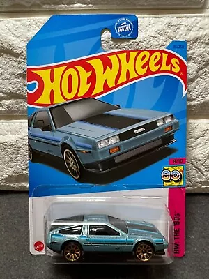 Hot Wheels HW: The '80s 8/10 DMC DeLorean 101/250 Blue • $1.99