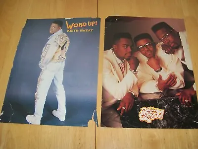 Vintage 1990's Lot Of 2 Magazine Posters Keith Sweat Guy Vanilla Ice 90's R&B • $19.99