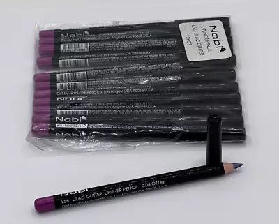 Nabi Lipliner Pencil L56 Lilac Glitter 0.04 Oz 12 Pack • $13.99