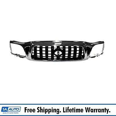 Front Chrome & Black Grille Grill For 01-04 Toyota Tacoma Pickup Truck • $179.95