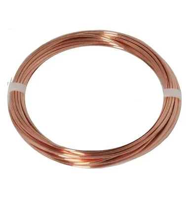  10 Ga Solid  Copper Round Wire (Half Hard ) 1/4 Lb. - 8 Ft. Coil • $11.75