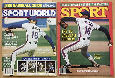 Dwight Gooden New York Mets 1985 Baseball Preview Magazine Lot Of (2) No Label • $7.99