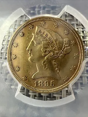 1895 Liberty Gold $5.00 Half Eagle Coin • $650