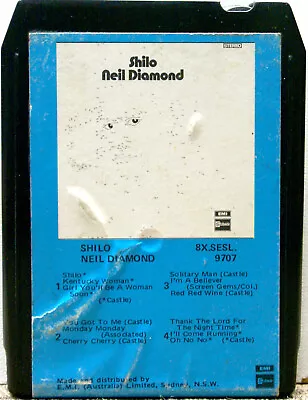 NEIL DIAMOND Shilo   8 TRACK TAPE CARTRIDGE • $16.95