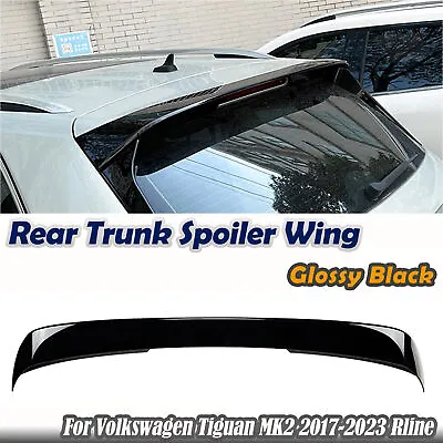 For Volkswagen Tiguan MK2 2017-2023 Rline Rear Trunk Splitter Spoiler Wing Black • $75.34