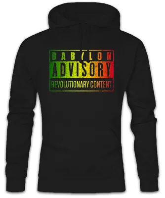 Babylon Advisory Hoodie Sweatshirt Rasta Irie Reggae Jamaica Africa Rastafari • £40.74