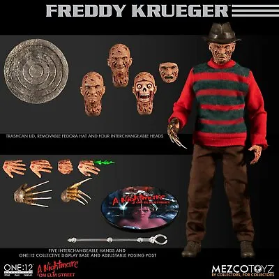 Mezco One:12 Freddy Krueger Nightmare On Elm Street Figure MINT!! NEW IN BOX!! • $99.99
