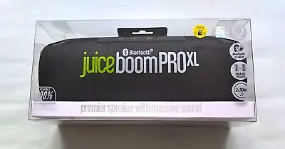 Juice Boom Pro XL 20W Bluetooth Speaker (Black) - GENUINE BRAND NEW & SEALED • £36.99
