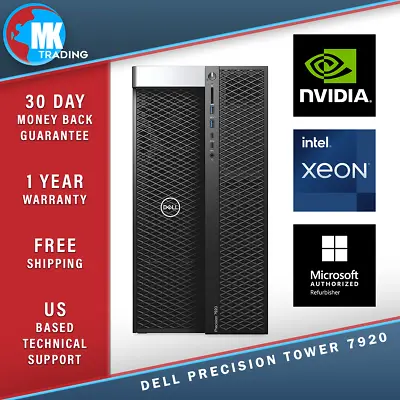 Dell Precision T7920 Workstation 1TB NVMe SSD W11Pro - Choose CPU Memory & GPU • $1499