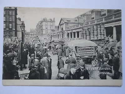 Covent Garden London Busy Scene Vintage Postcard K33 • £3.99