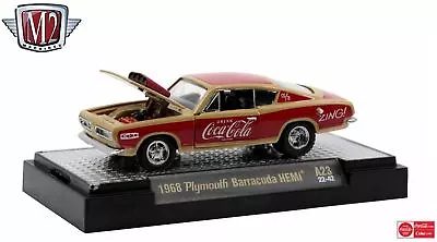 $14.99 • Buy New M2 Machines 1:64 Coca-Cola 1968 Plymouth Barracuda HEMI 52500-A23