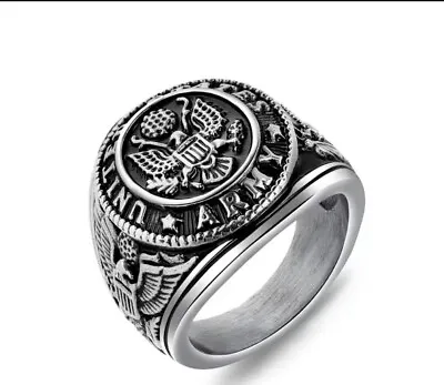 US Army Ring Men’s Size 10 Silver • $9.99