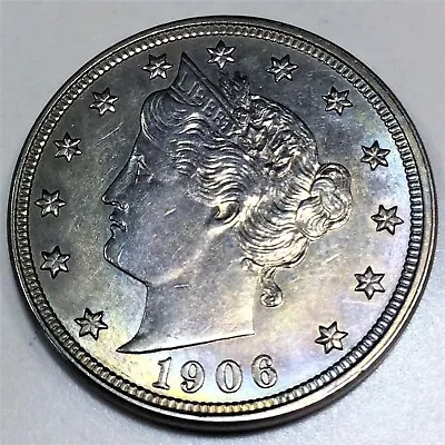 $45 • Buy 1906 Liberty V Nickel Beautiful Uncirculated Coin