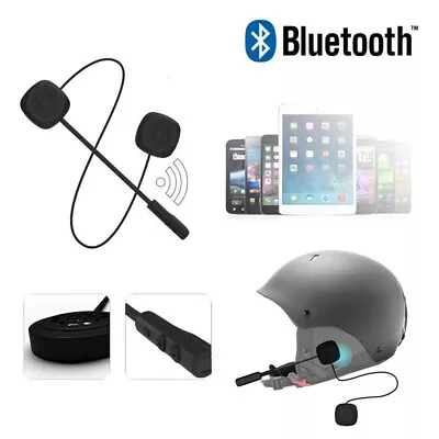 Helmet Headset Motorcycle Bike Heaphone Adjustable Mic Bluetooth Wireless Stereo • $16.48