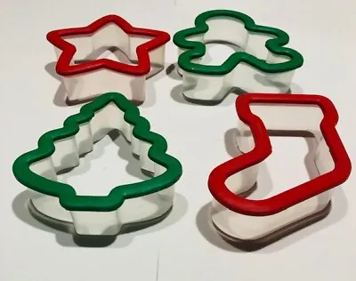 $7.64 • Buy Vintage 11 Plastic Christmas Cookie Cutters