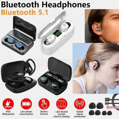 $17.99 • Buy Wireless Bluetooth Headphones Earphones Sports Earbuds For Earpods IOS Android