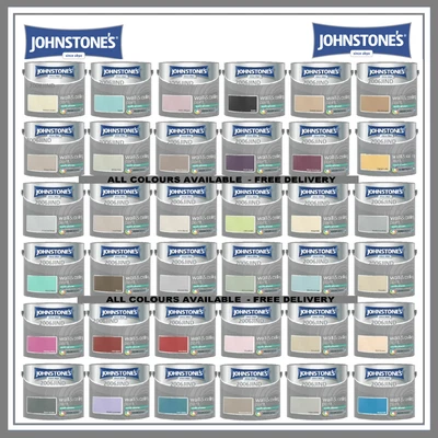 £20.77 • Buy Johnstones Wall Ceiling Soft Sheen Emulsion Paint 2.5 Litres - ALL COLOURS 