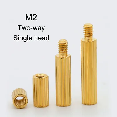 £1.50 • Buy M2 Copper Brass Full Thread Two-way/single Head Stud Rod Bar Screw Bolt