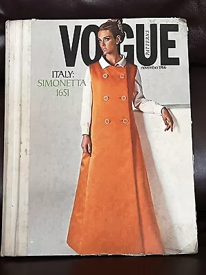 1966 Vogue Pattern Counter Catalog Fashion Model Design Couture Designers Paris • $375