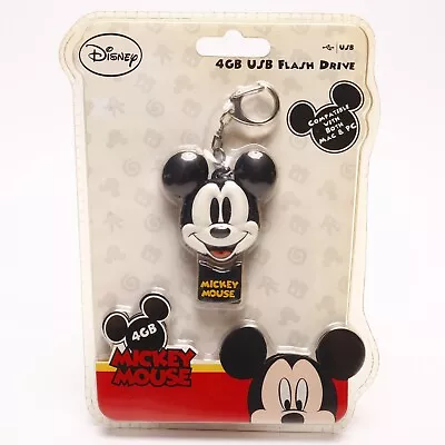 NOS SEALED 2012 Sakar Disney Mickey Mouse 4GB USB Flash Thumb Drive W/Keychain • $19.99