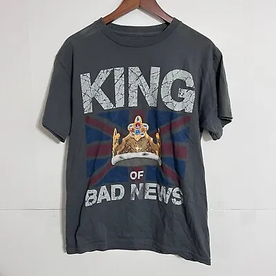 Wwe Mens Graphic T-Shirt Size M Grey Special Edition Wade Barrett King Bad News • $24.88