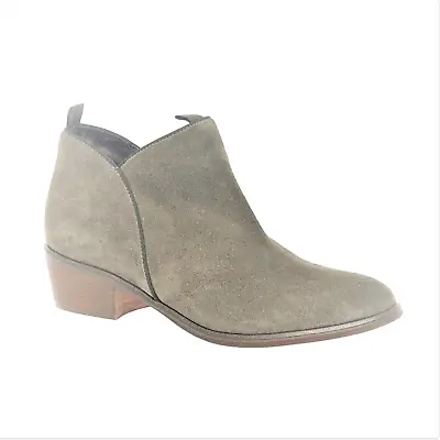 Cara London Clipper Ladies Taupe Suede Western Ankle Boot Size EU 37 UK 4 • £24.99