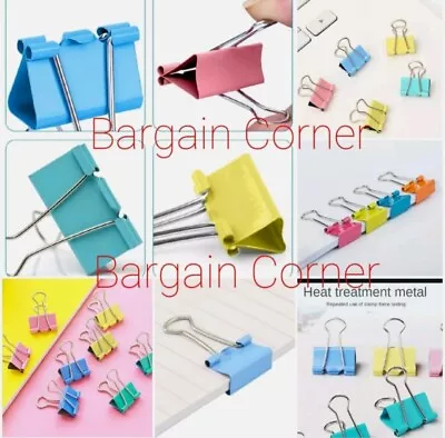 £0.99 • Buy Foldback Clip Bulldog Clips Paper Binders File Clip Home School Office Art Craft