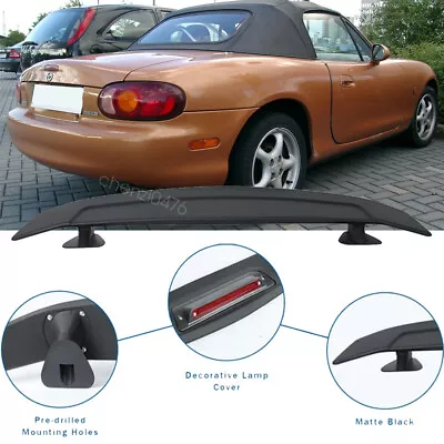 For Mazda Miata MX-5 GT Style Racing Rear Trunk Spoiler Wing Lip Matte Black • $89.99