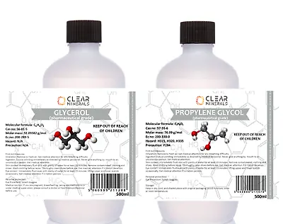 VAPE BASE MIX 1 Litre MPG (propylene Glycol) & VG (vegetable Glycerine) • £11.97