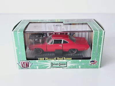 M2 Machines - Detroit Cruisers - 1969 Plymouth Road Runner Red - 1:64 Diecast • $19.99