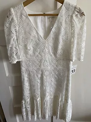 Shoshanna White Lace Dress Size 8 NWT • $95