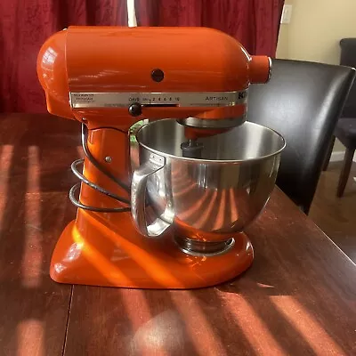 Kitchenaid Artisan Series 5qt Tilt Stand Mixer- Scorched Orange Tested ✅ • $99