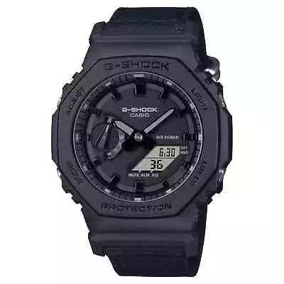 Casio G-SHOCK Analog-Digital 2100 Series Black Resin Watch GA2100BCE-1A • $113