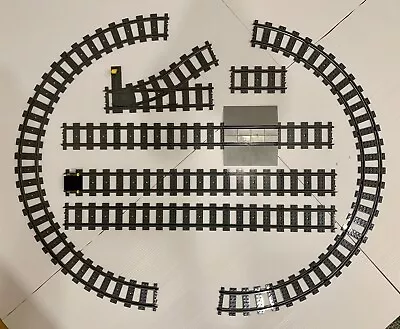 Lego City Train Track - Straight X16 Curved X16 Points X1 + More As Pictured • $65.95