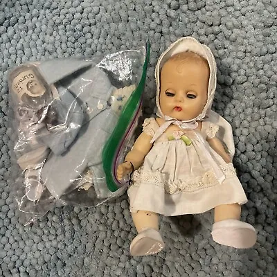 Vogue 1950's Ginnette Drink & Wet Baby Doll W/ Sleep Eyes TAGGED SHOES DRESS • $150