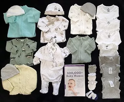 Premmie Baby - Size 00000 Clothing Bundle BOY UNISEX PREM PREMATURE TINY BABY • $45