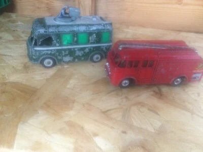 £2 • Buy Dinky Supertoys & Dinky Toys Fire Engine & TV Roaming Van