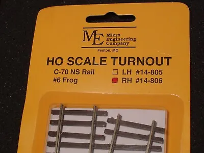 Micro Engineering #14-806 Turnout Right Hand Code 70 Rh • $45.95