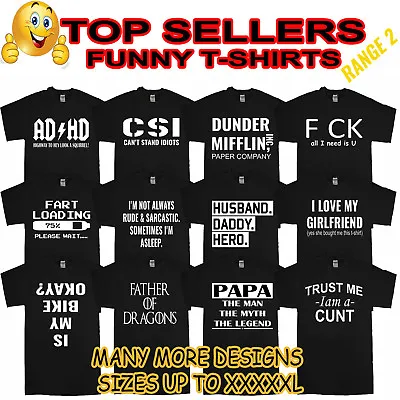 Funny Mens T-Shirts Novelty T Shirts Joke Clothing Birthday Party T-shirt Gift  • £10.99