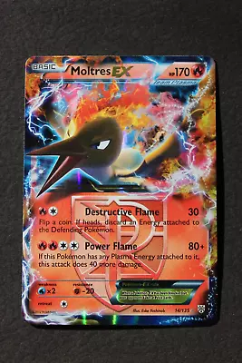 Moltres EX - 14/135 - Pokemon Plasma Storm Black & White Ultra Rare Card NM • $7.32