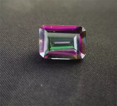 High Hardness Lab-Created Emerald Cut Sapphire Seven Color Red Loose Gem 13x18mm • $1.99