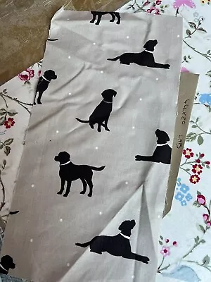 £2.29 • Buy Fabric Material Scrap Remnant Sewing Material Clarke Labrador Dog Rover 44x20cm