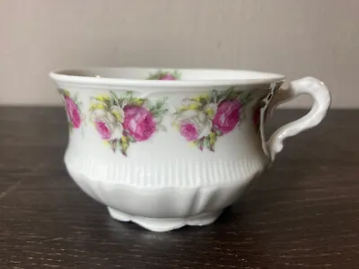 Antique Carl Tielsch CT Tea Cup Pink Rose Floral Pattern Made In Germany Vintage • $5.99