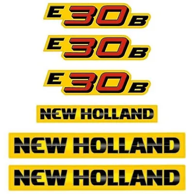 £195 • Buy Decal Sticker Set New Holland E30B Mini Digger Excavator Decal Set